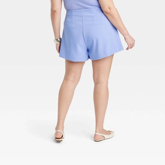 XXL - Womens High-Rise Tailored Shorts - A New Day - Purple - Picture 6 of 6